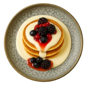 colazione-pancake-frutti-bosco-cioccolato-bianco